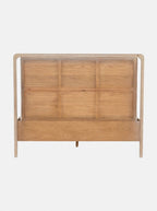 Campbell Bed - Leather, Oak Wood