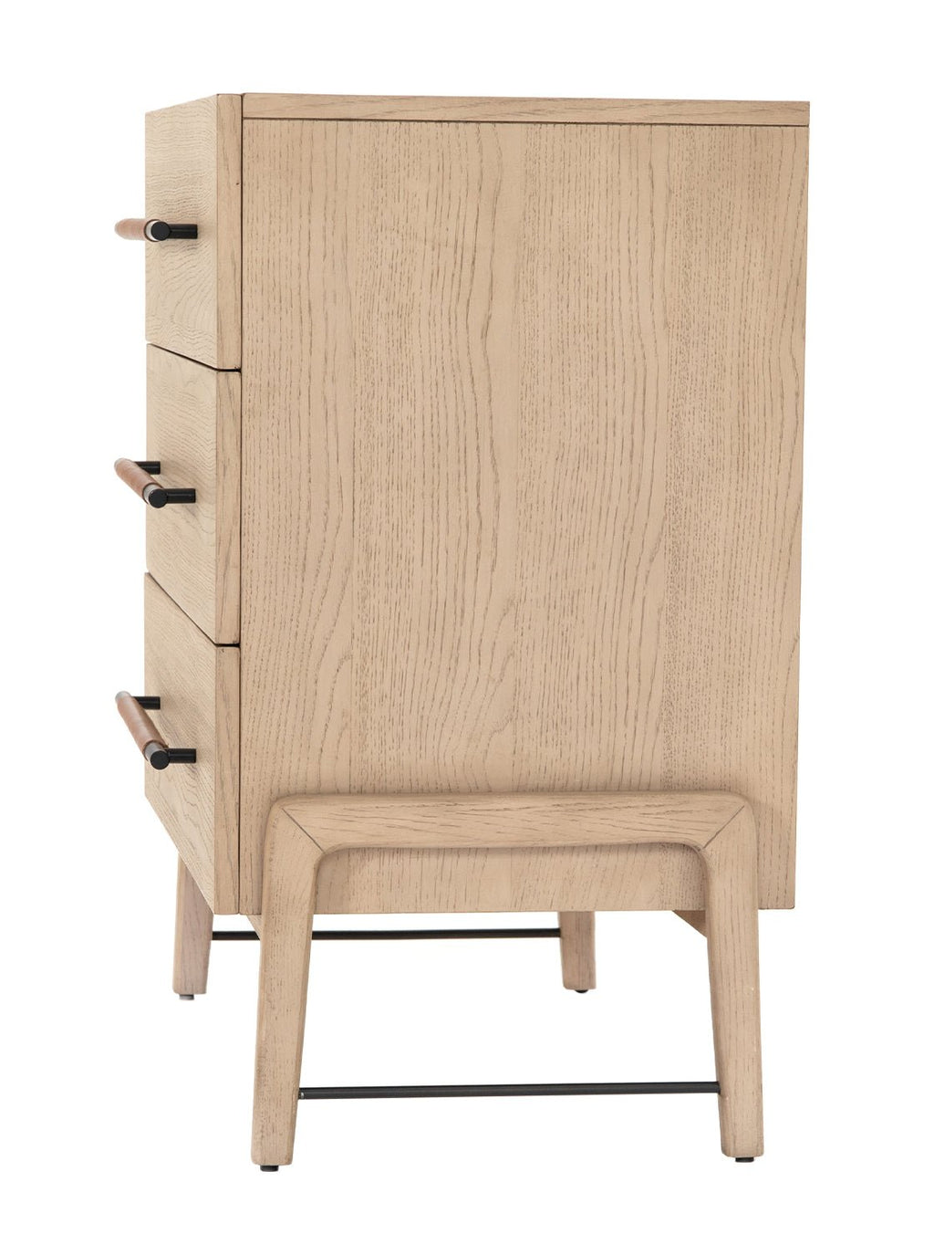 Campbell Dresser - Leather, Oak Wood