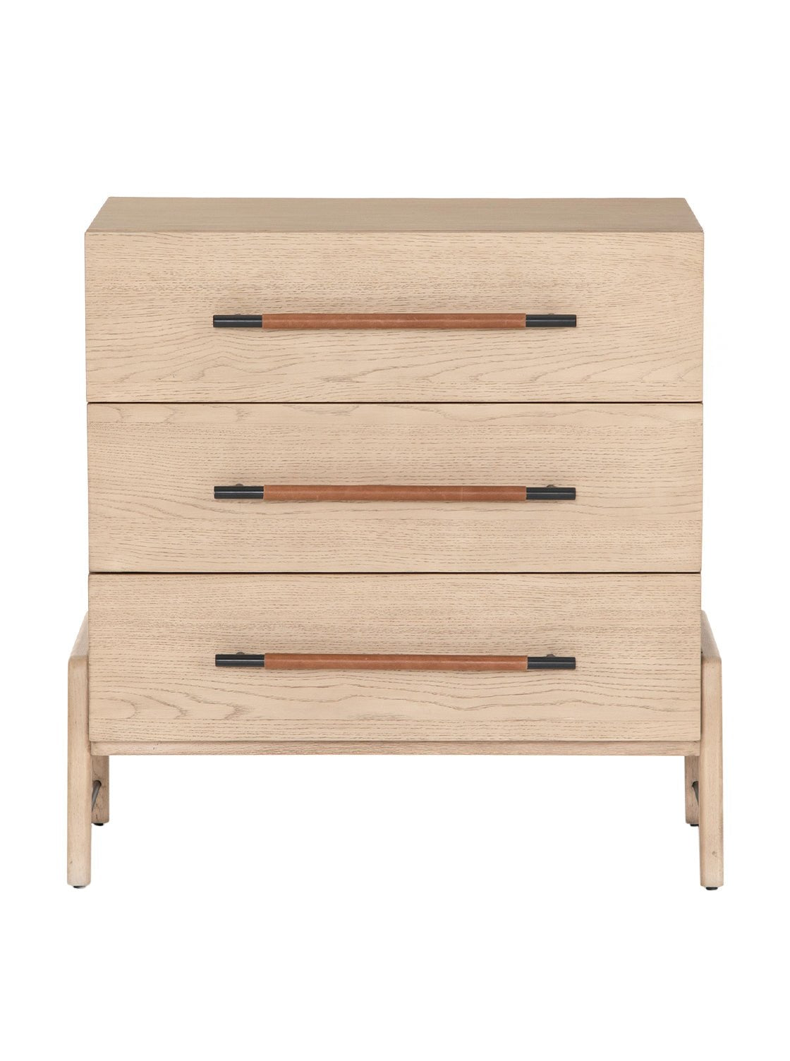 Campbell Dresser - Leather, Oak Wood