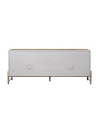 Campbell Sideboard - Leather, Oak Wood