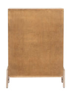 Campbell Tall Dresser - Leather, Oak Wood