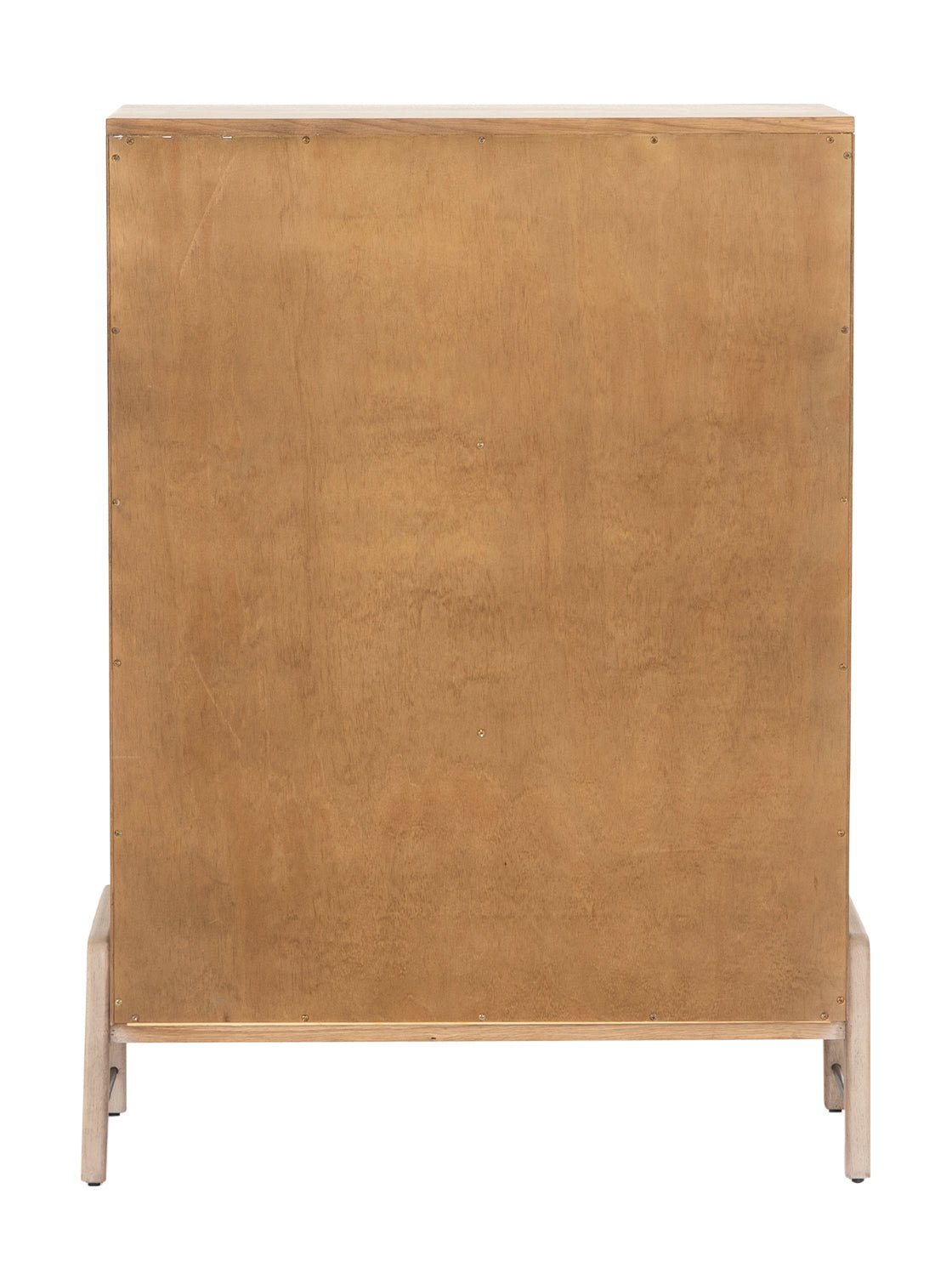 Campbell Tall Dresser - Leather, Oak Wood