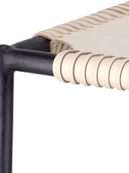 Casey Bar + Counter Stool - Leather, Metal Base