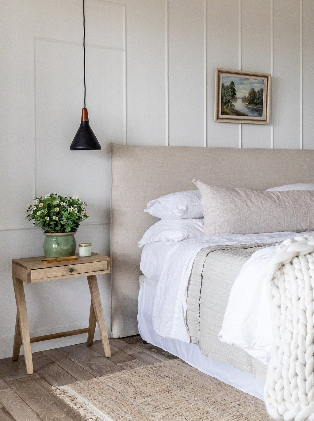 Charles Nightstand - Walnut Wood