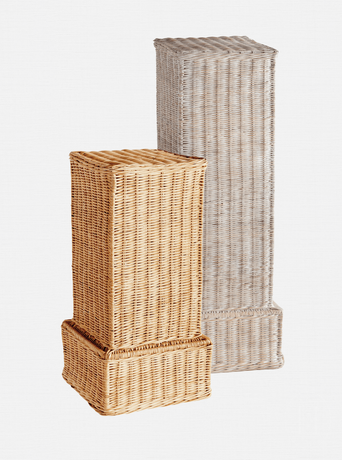Charlie Rattan Pedestal - Cane Detail