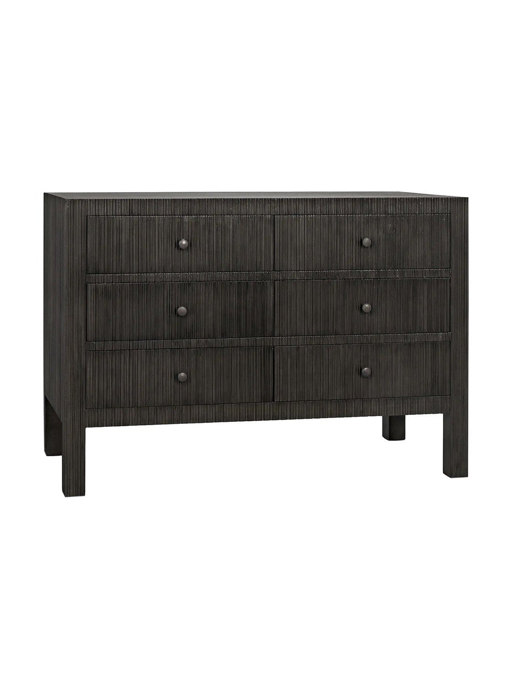 Charlie Six Drawer Dresser - Mahogany Wood