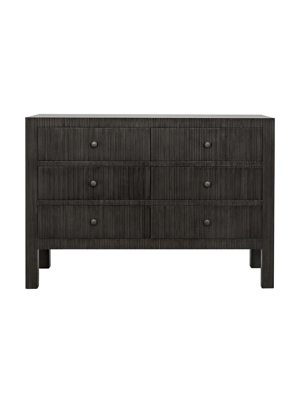 Charlie Six Drawer Dresser - Mahogany Wood