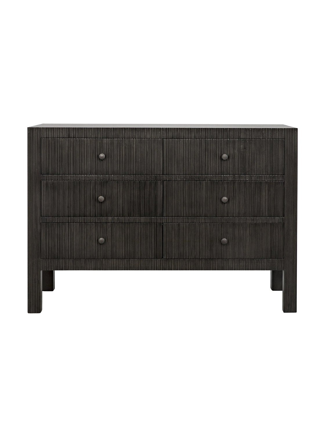 Charlie Six Drawer Dresser - Mahogany Wood