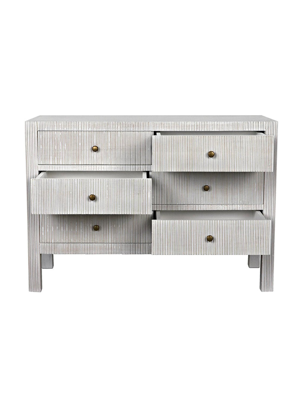 Charlie Six Drawer Dresser - Mahogany Wood