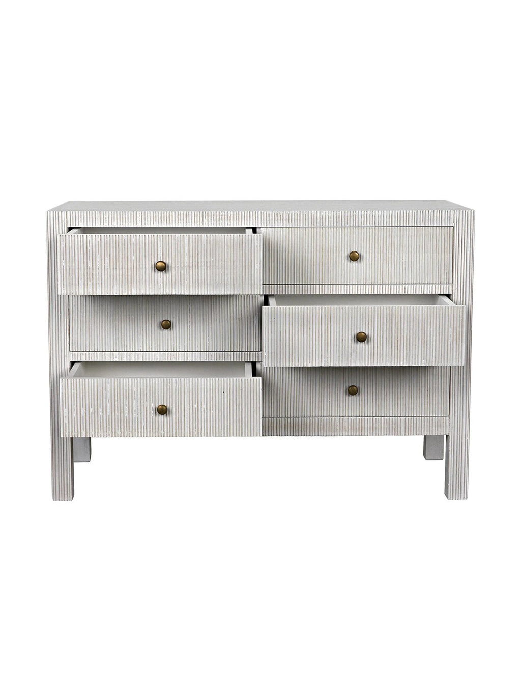 Charlie Six Drawer Dresser - Mahogany Wood