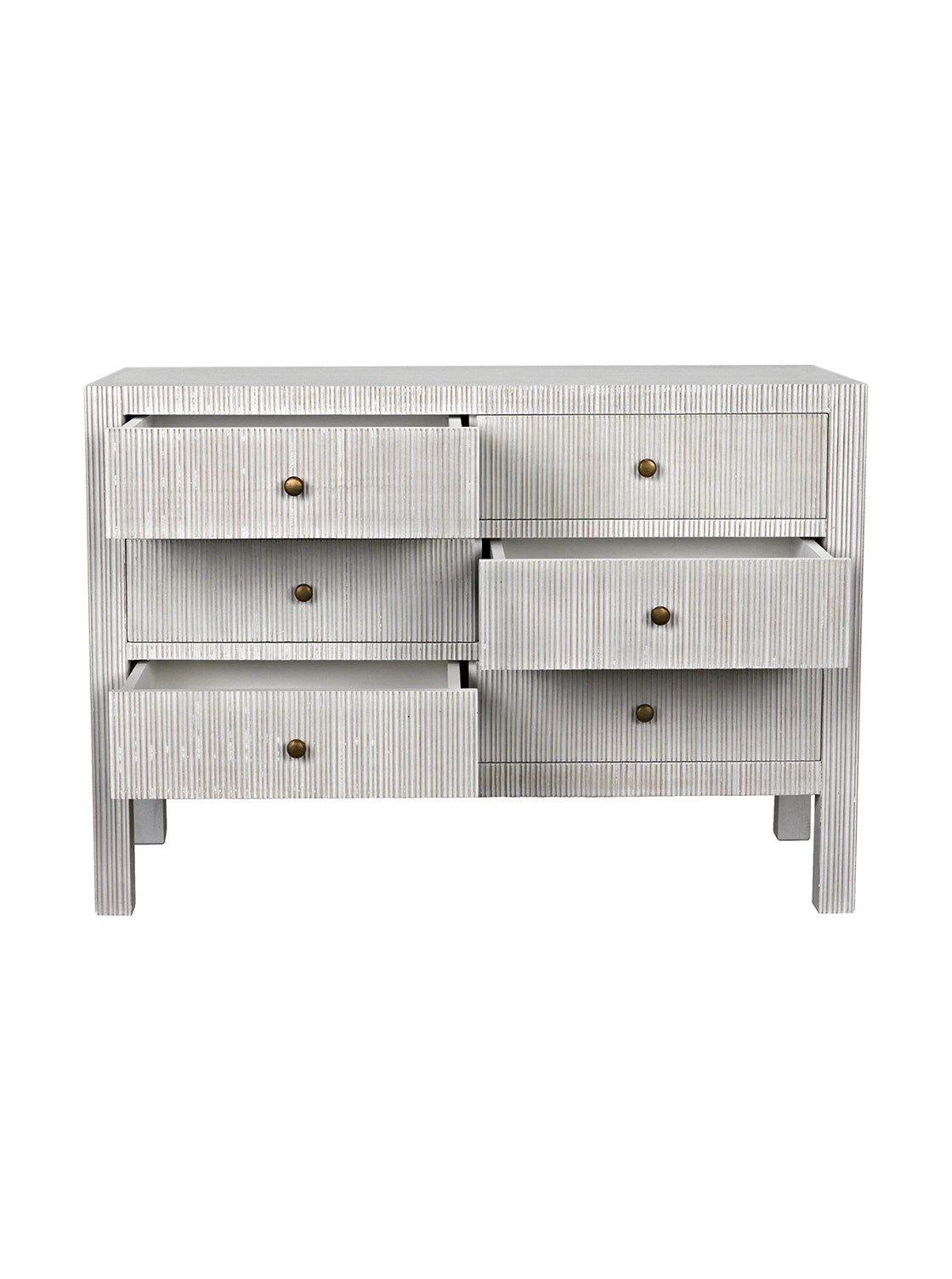 Charlie Six Drawer Dresser - Mahogany Wood