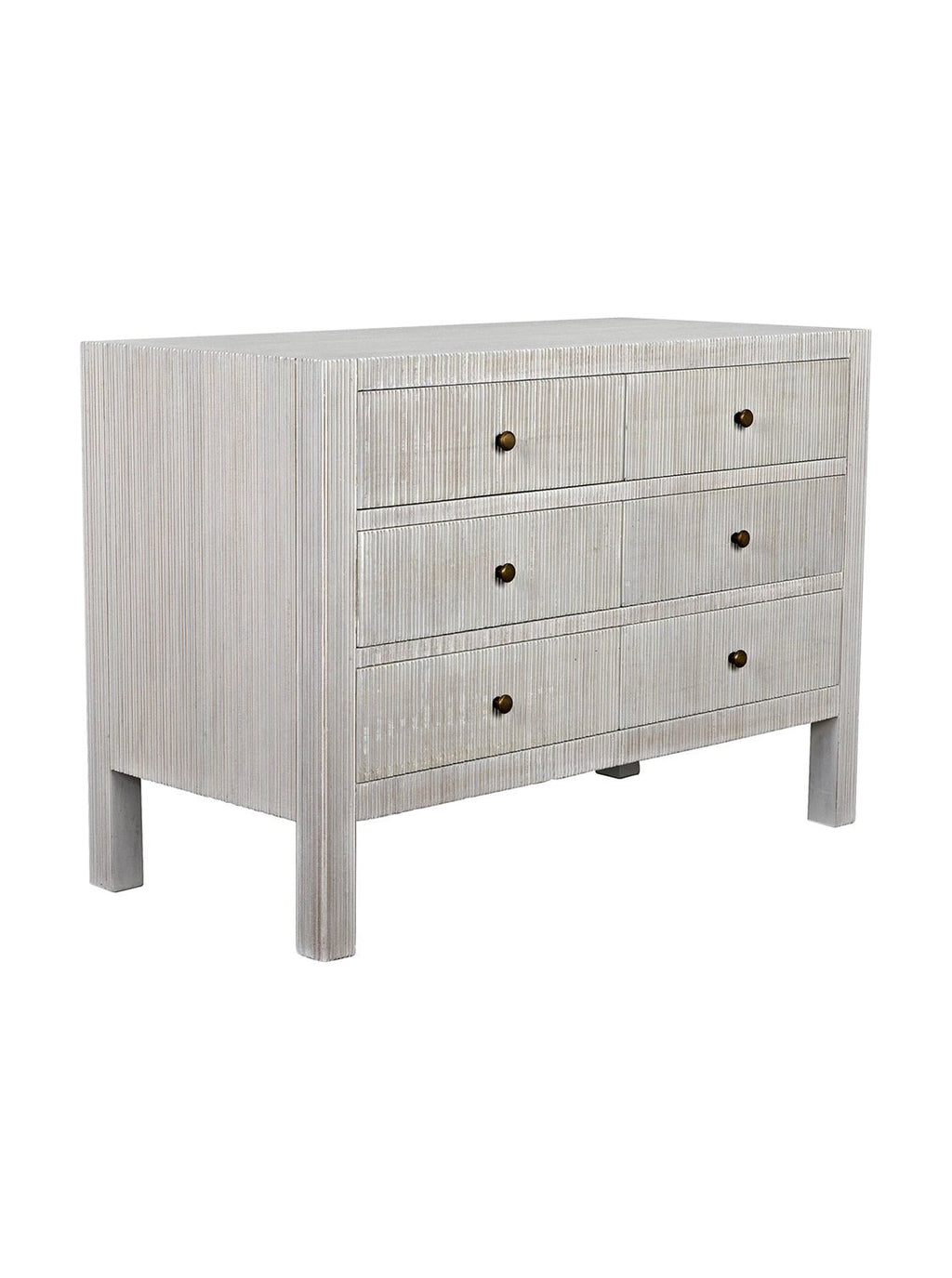 Charlie Six Drawer Dresser - Mahogany Wood