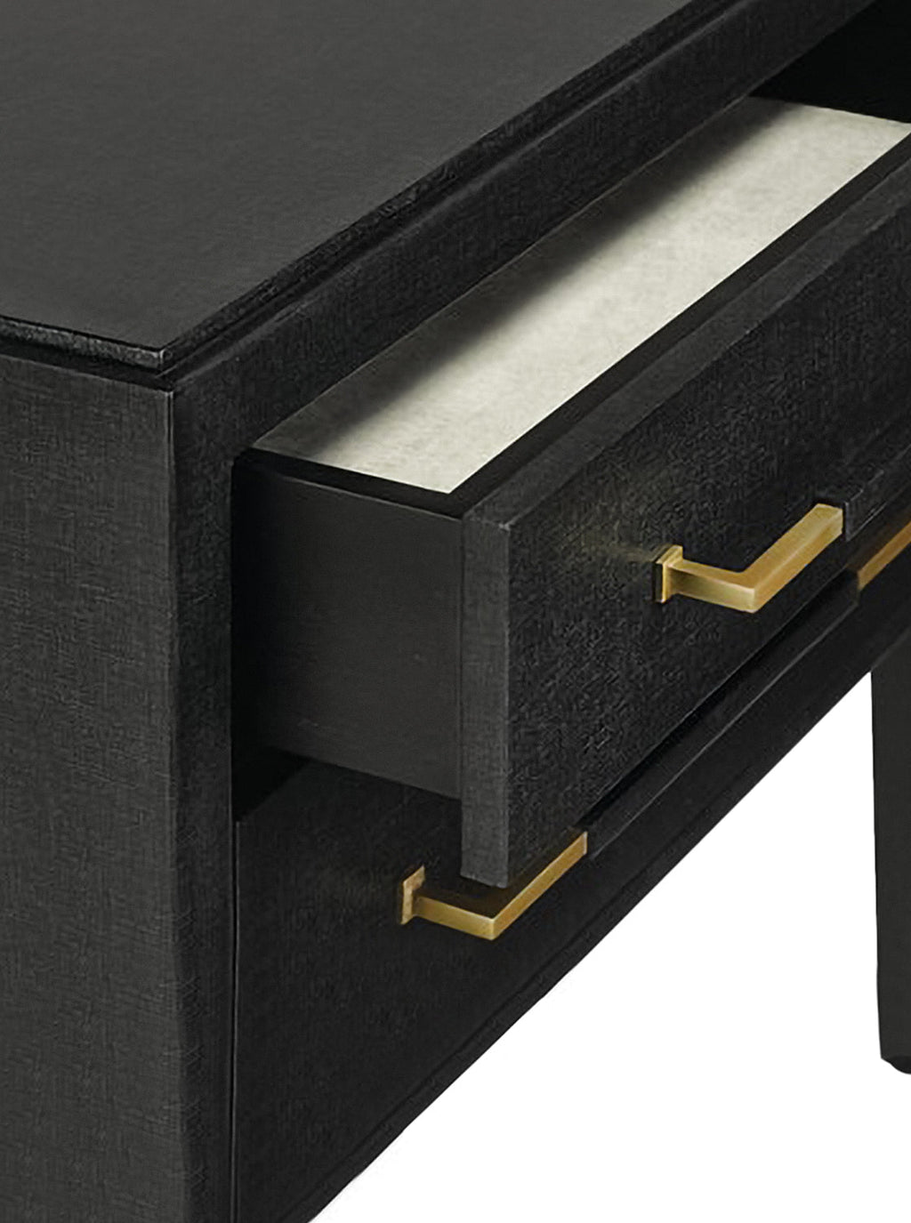 Chiara Nightstand - Wood, Metal Base