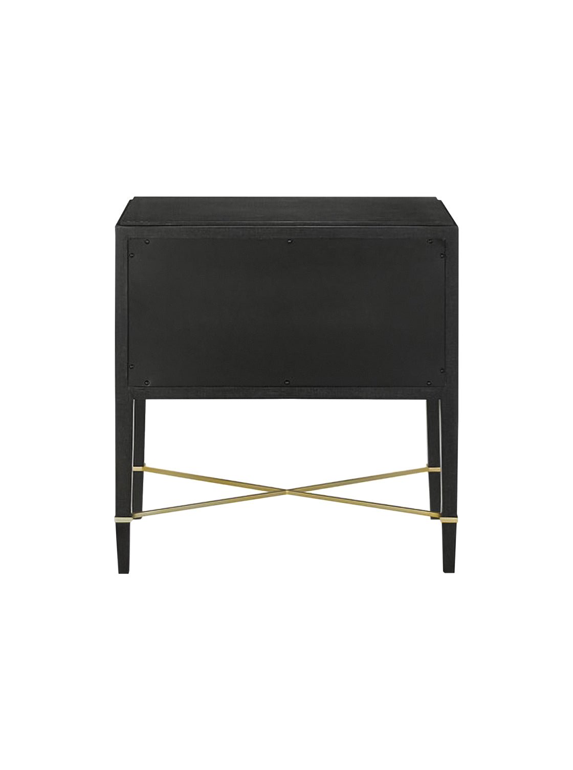 Chiara Nightstand - Wood, Metal Base