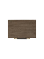 Chiara Nightstand - Wood, Metal Base