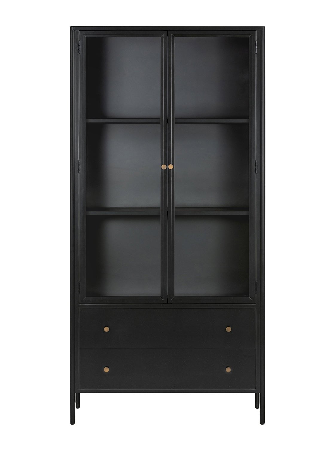 Clifford Cabinet - Metal Base, Glass Top