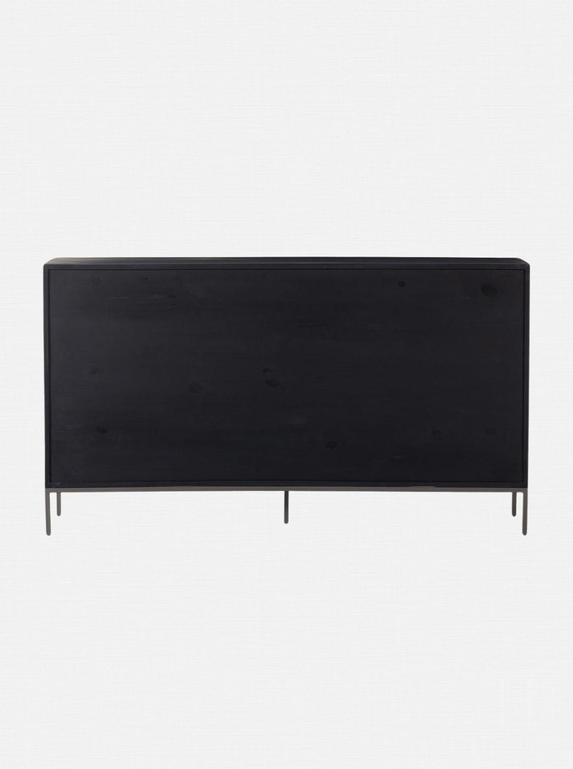 Cole 9-Drawer Dresser - Leather, Metal Base