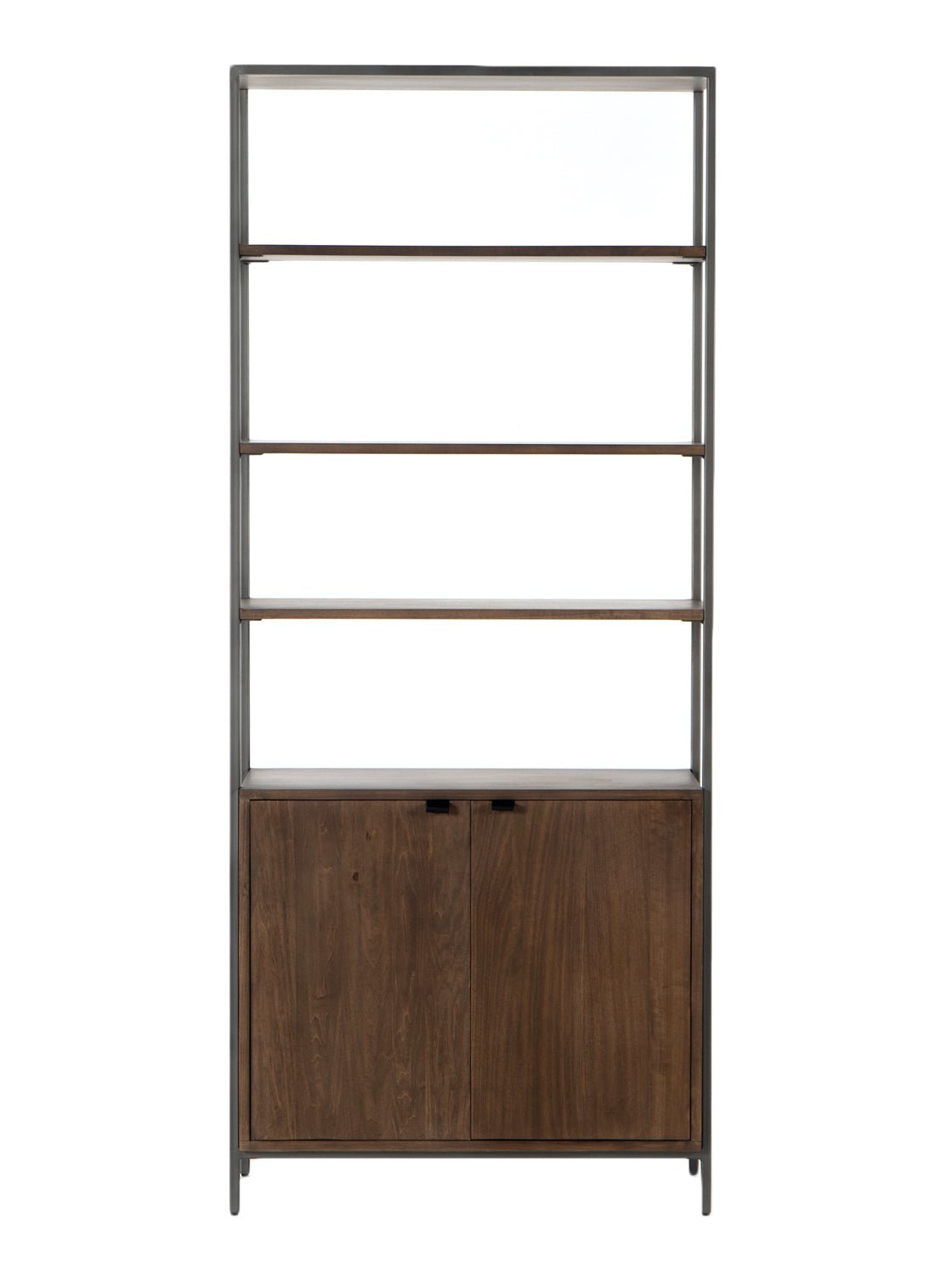 Cole Bookcase - Leather, Wood