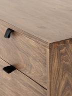 Cole Sideboard - Leather, Metal Base