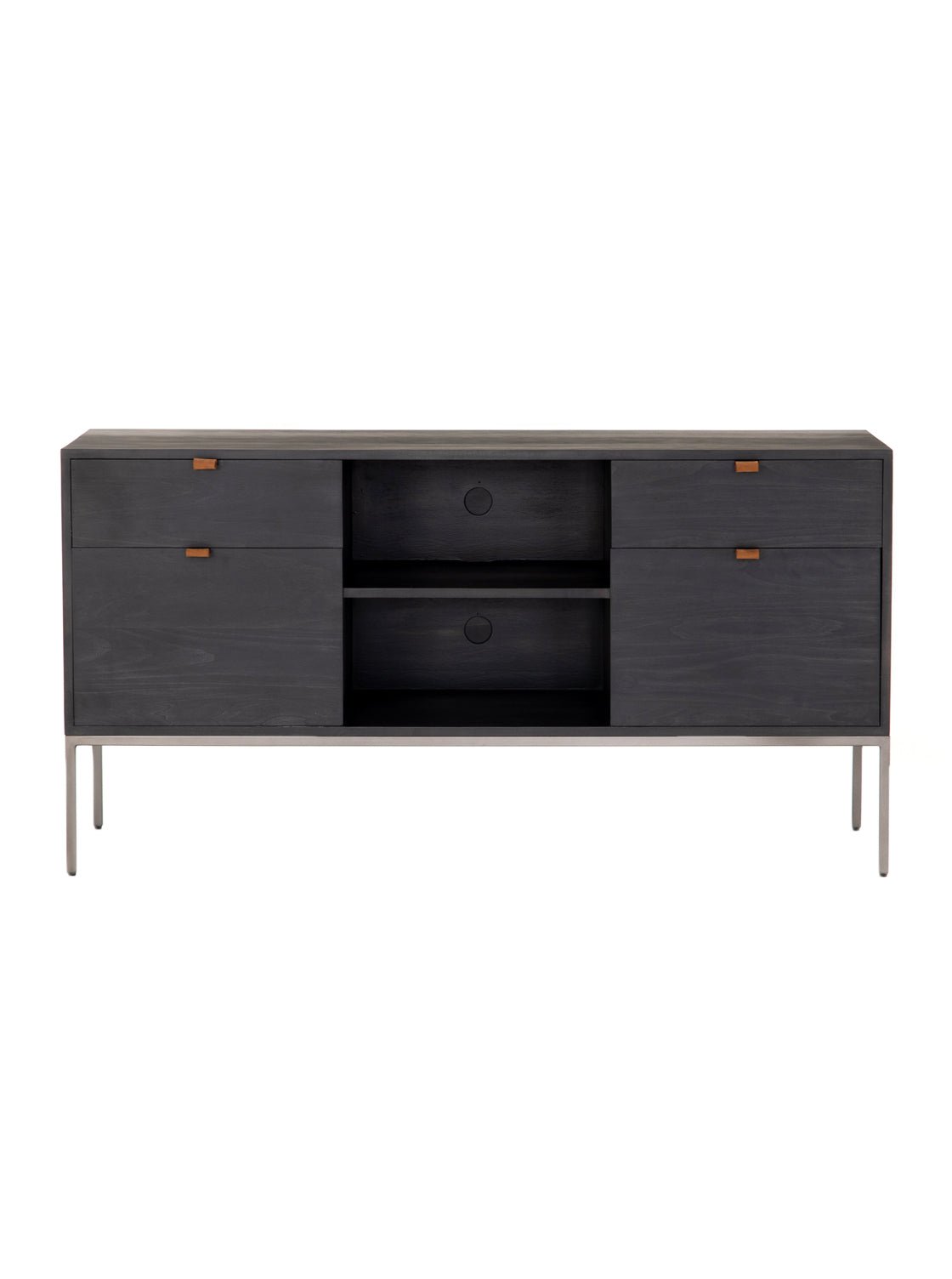 Cole Sideboard - Leather, Metal Base