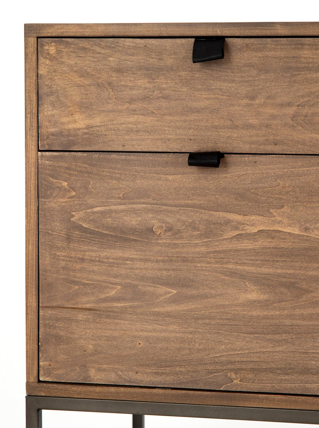 Cole Sideboard - Leather, Metal Base