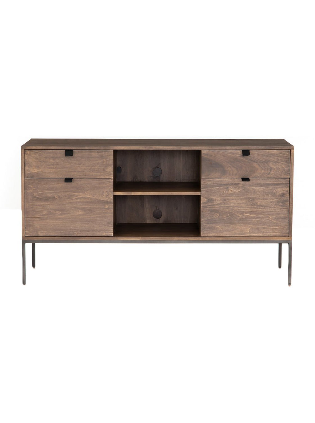 Cole Sideboard - Leather, Metal Base