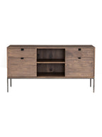 Cole Sideboard - Leather, Metal Base