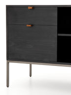 Cole Sideboard - Leather, Metal Base