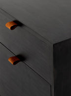 Cole Sideboard - Leather, Metal Base