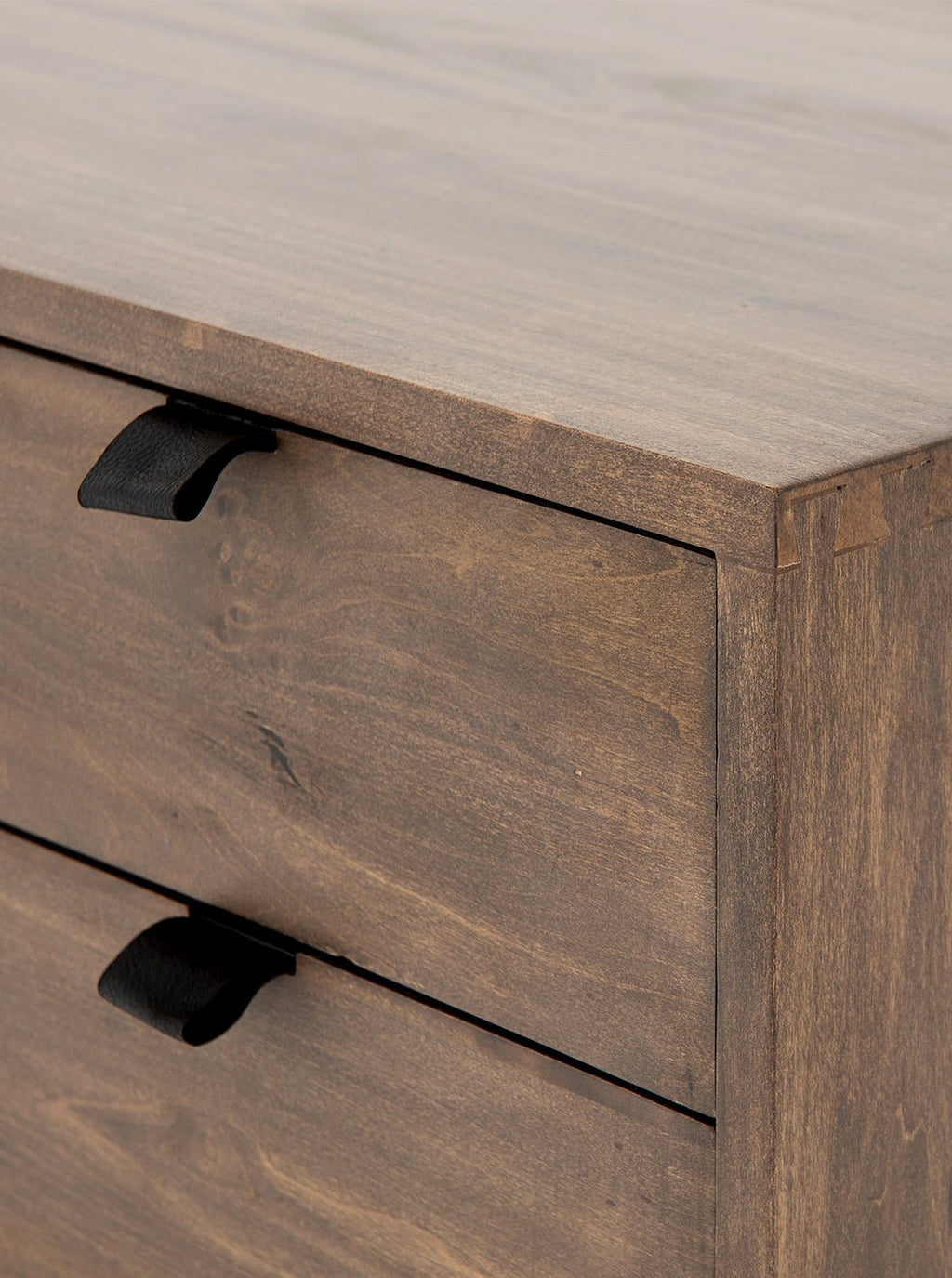 Cole Small Cabinet - Leather, Metal Base