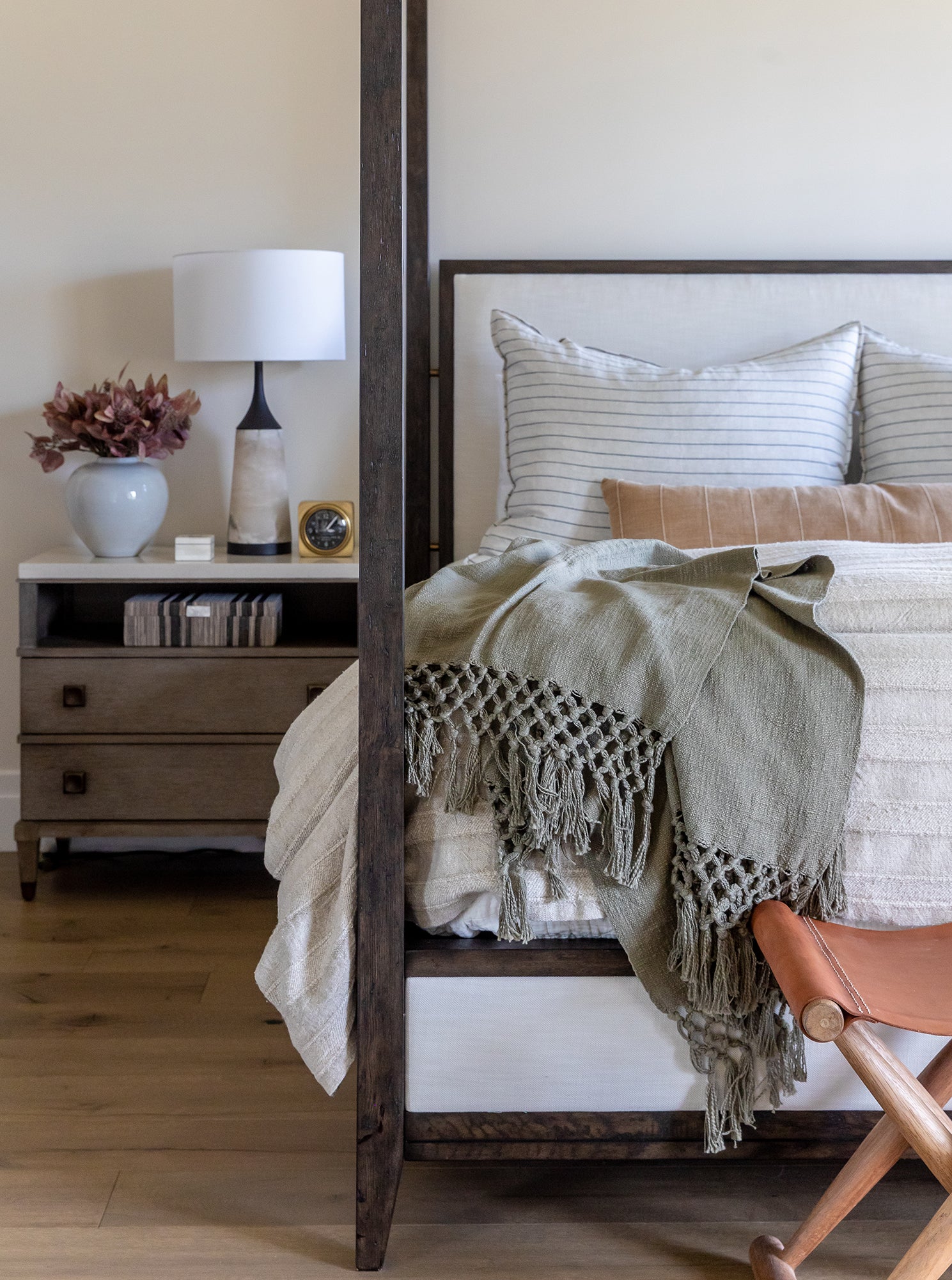 Cusco Stool - Leather, Wood
