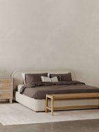 Dax Bed - Upholstered, Wood