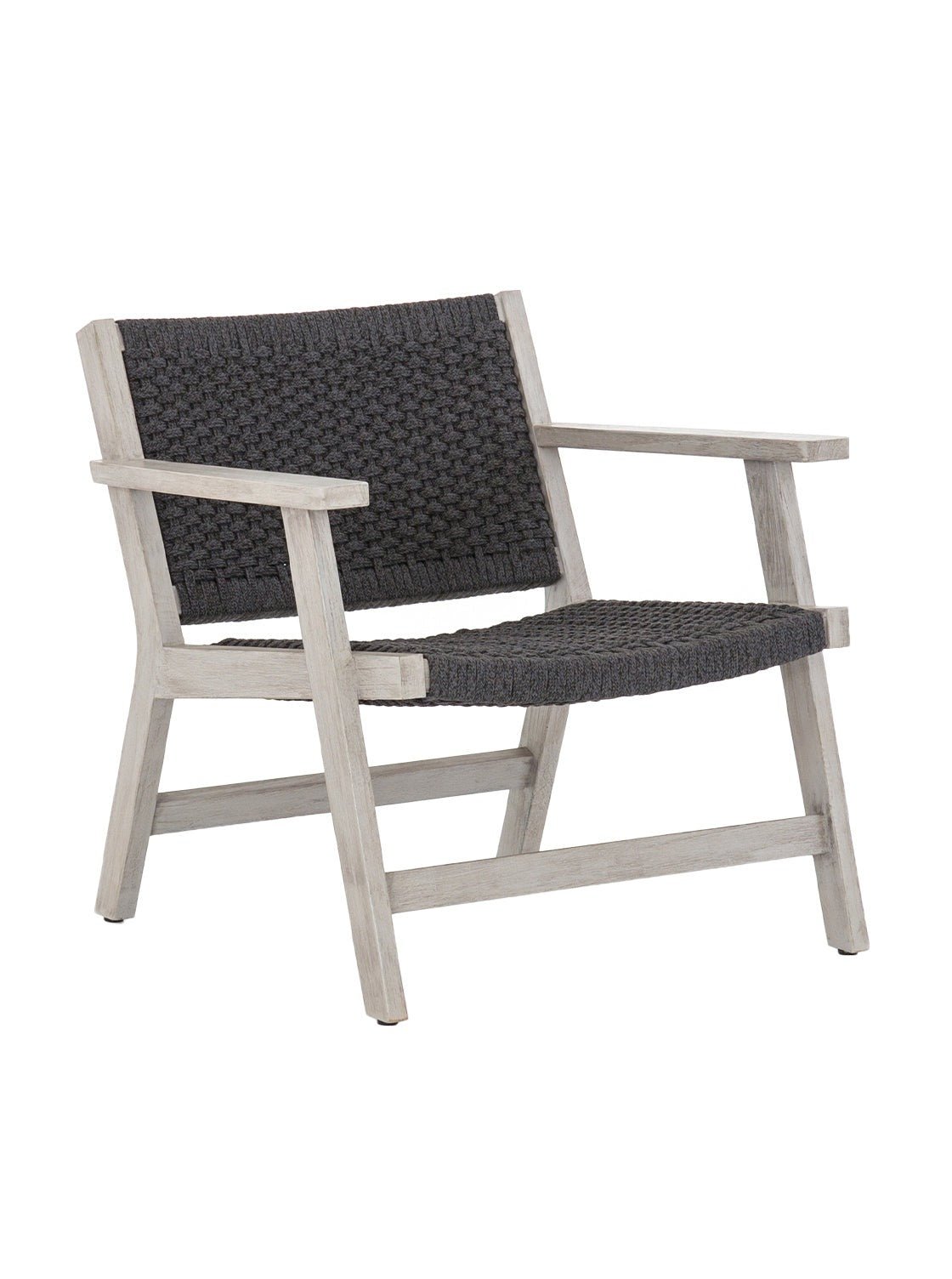 Dennis Outdoor Chair + Ottoman - Teak Wood