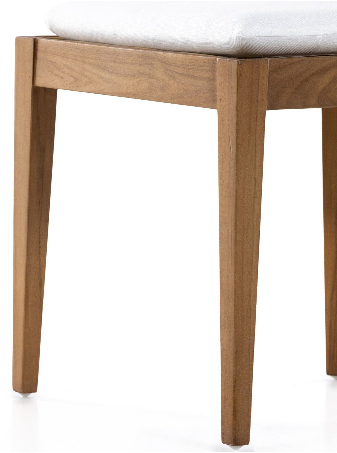 Eleanor Outdoor Dining Chair - Teak Wood, Cane Detail