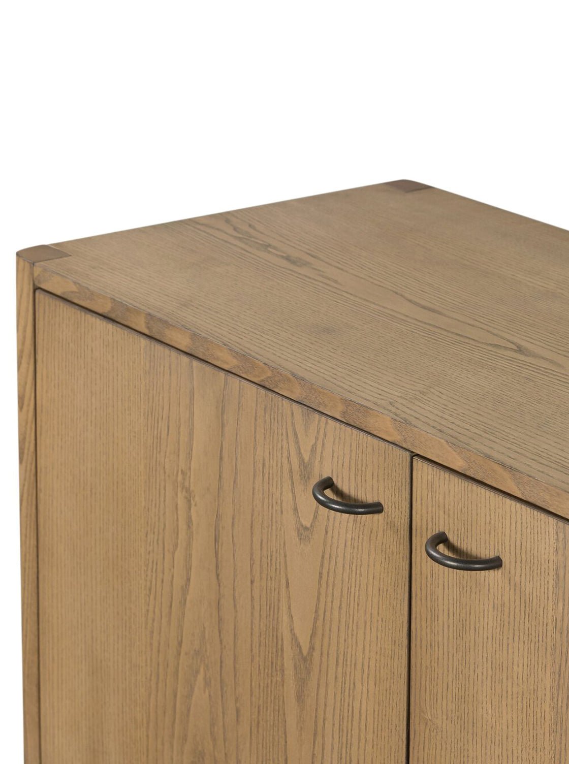 Elizabeth Sideboard - Ash Wood, Metal Base