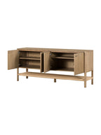 Elizabeth Sideboard - Ash Wood, Metal Base