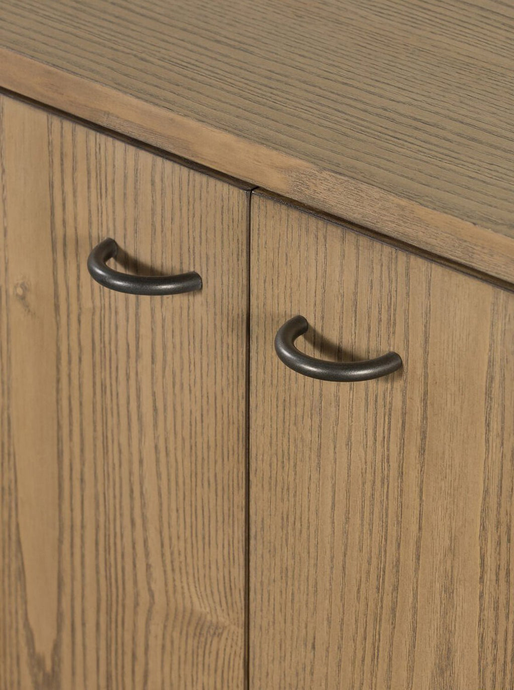 Elizabeth Sideboard - Ash Wood, Metal Base