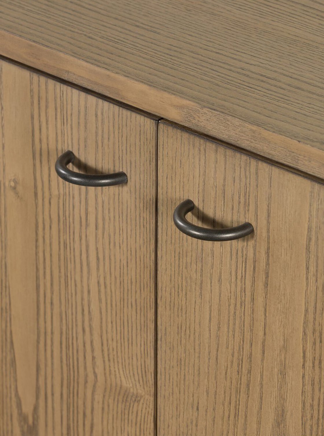 Elizabeth Sideboard - Ash Wood, Metal Base