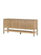Elizabeth Sideboard - Ash Wood, Metal Base