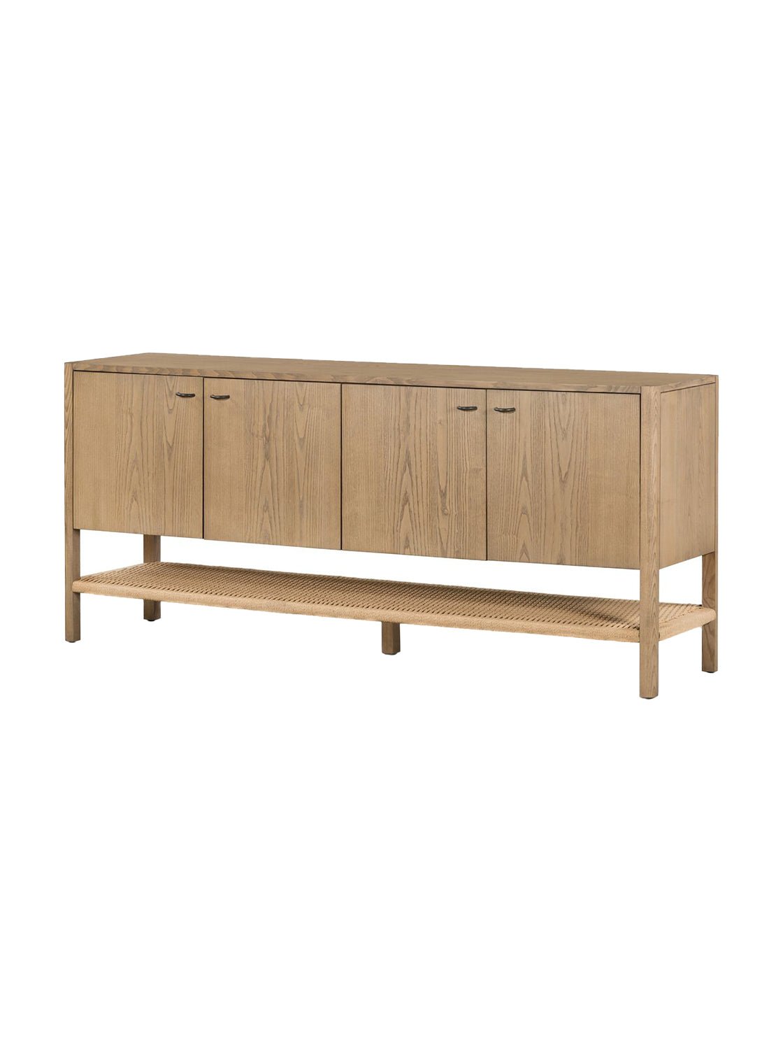 Elizabeth Sideboard - Ash Wood, Metal Base