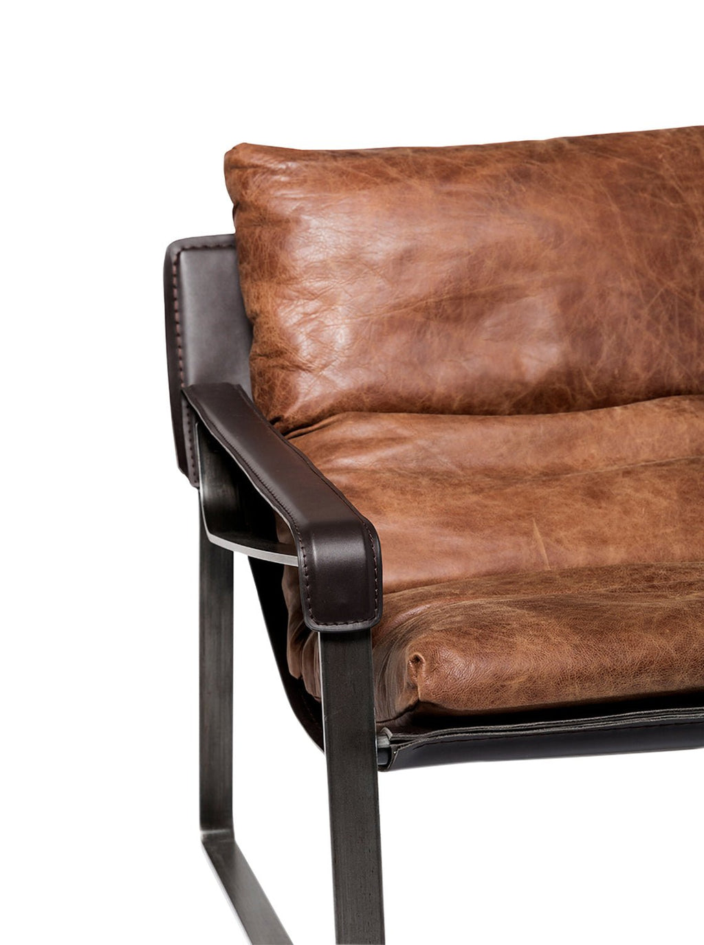 Elton Club Chair - Upholstered, Leather