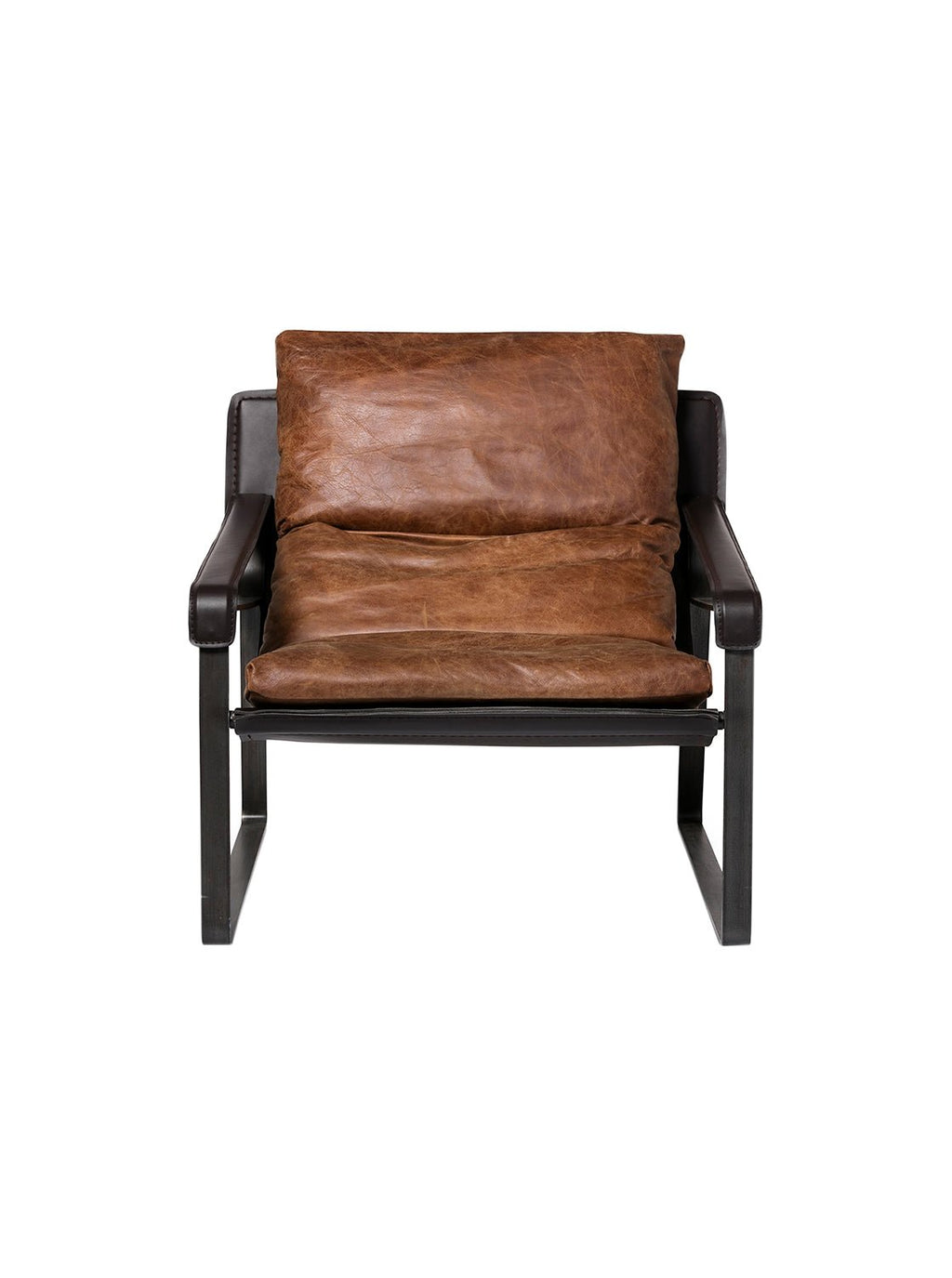 Elton Club Chair - Upholstered, Leather