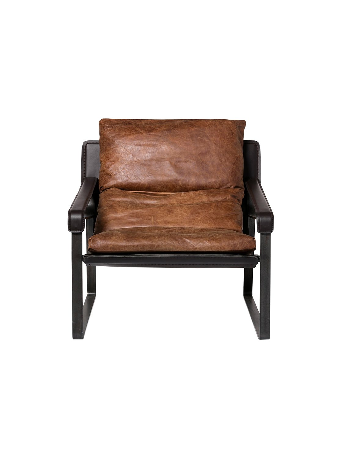 Elton Club Chair - Upholstered, Leather