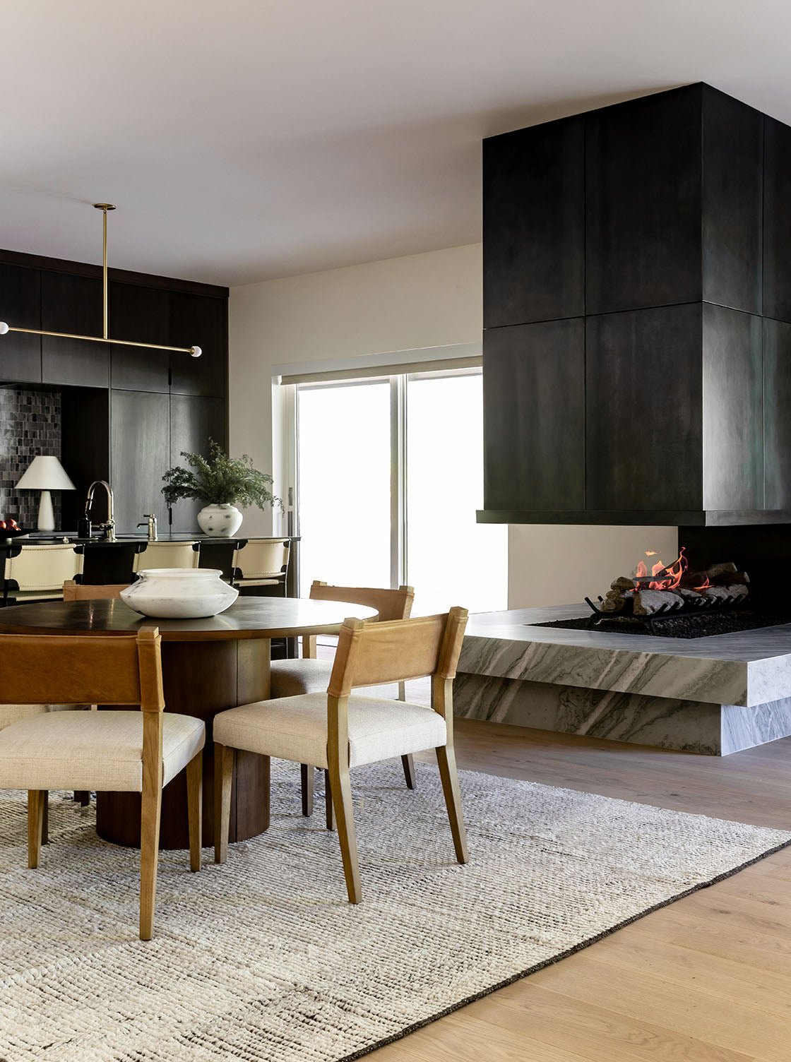 Farley Dining Chair - Upholstered, Leather