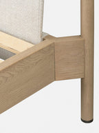 Grayson Bed - Upholstered, Oak Wood