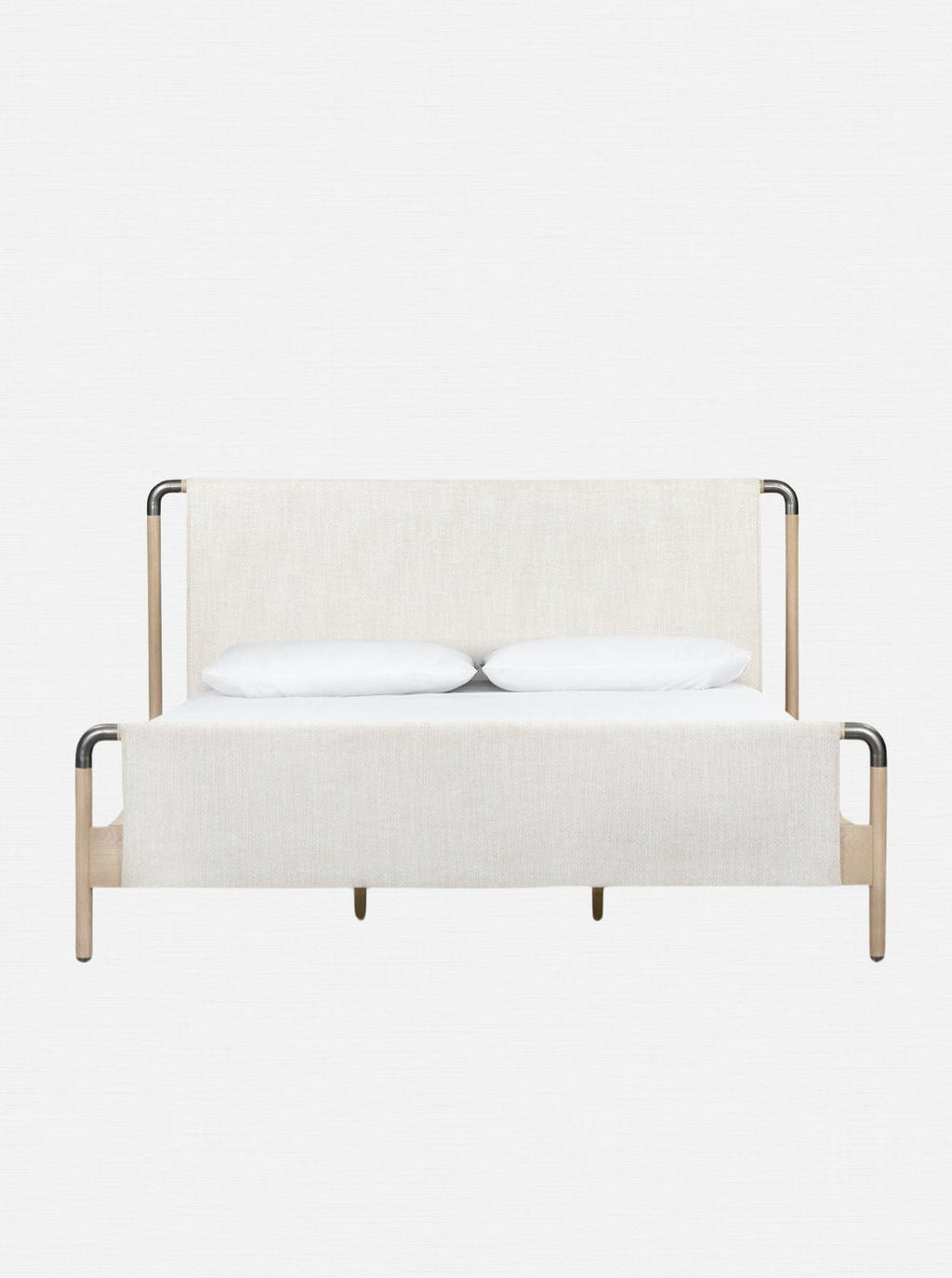 Grayson Bed - Upholstered, Oak Wood