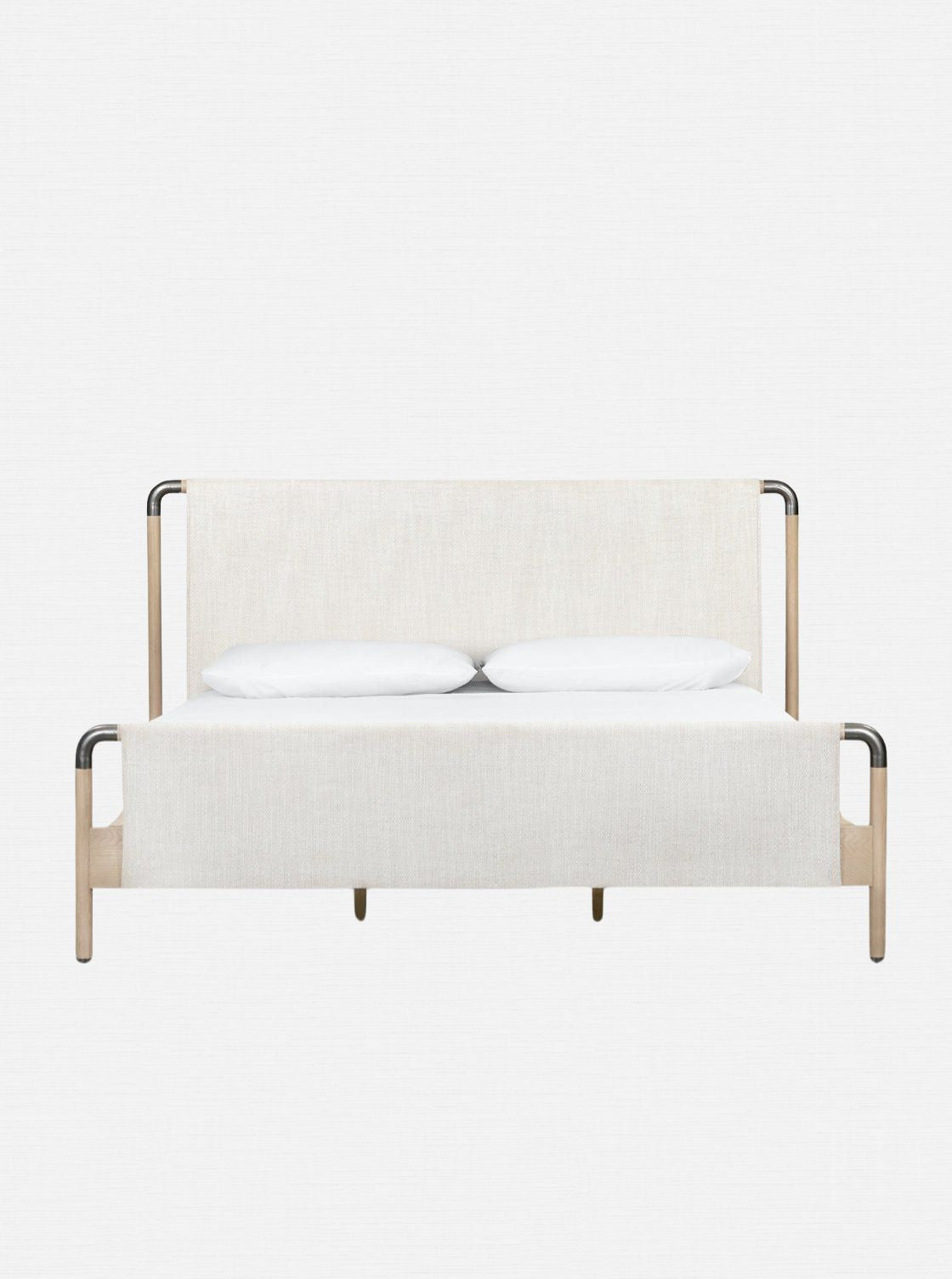 Grayson Bed - Upholstered, Oak Wood