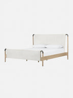 Grayson Bed - Upholstered, Oak Wood