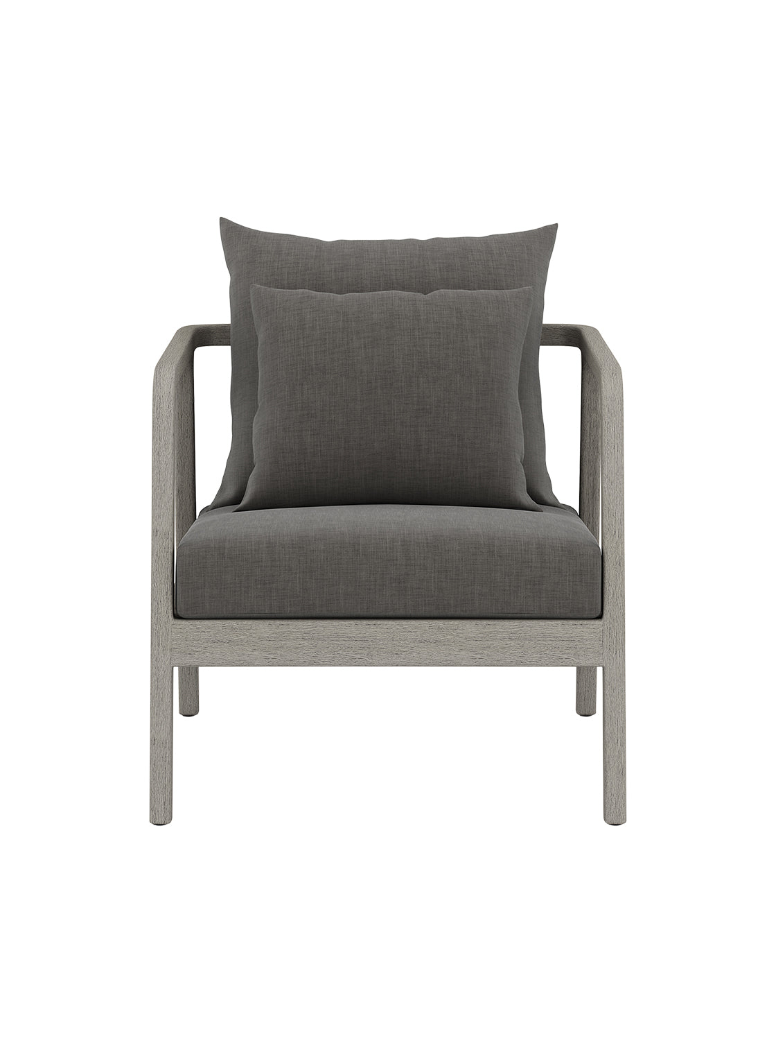 Halle Outdoor Chair - Upholstered, Teak Wood