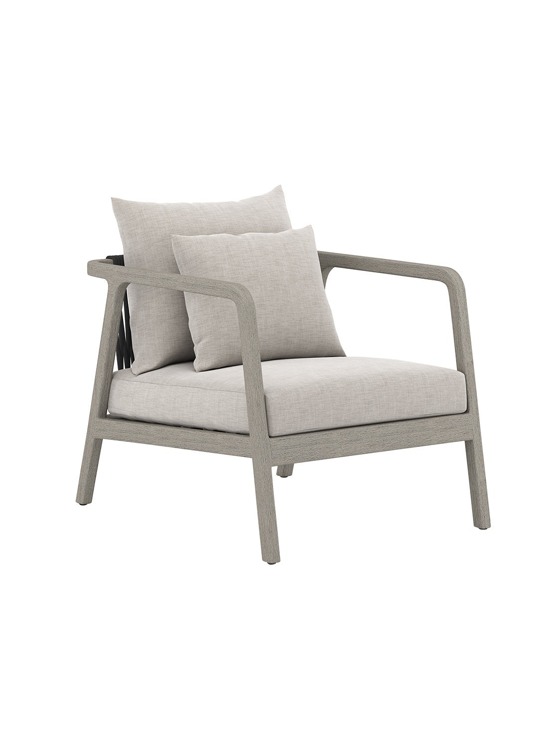 Halle Outdoor Chair - Upholstered, Teak Wood